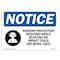 Signmission OSHA, Hearing Protection Required, 14in X 10in Alum, 14" W, 10" H, Landscape, OS-NS-A-1014-L-13397 OS-NS-A-1014-L-13397 - alternate 1